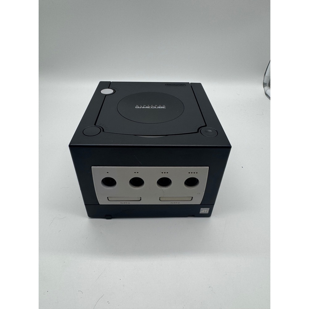Nintendo GameCube Console Jet Black DOL-001 Digital AV Out Tested Working